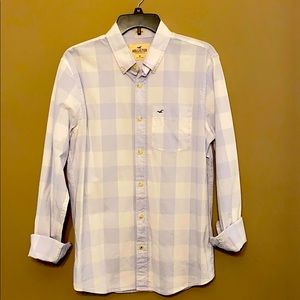 Hollister Stretch Casual Button Down Shirt - Check